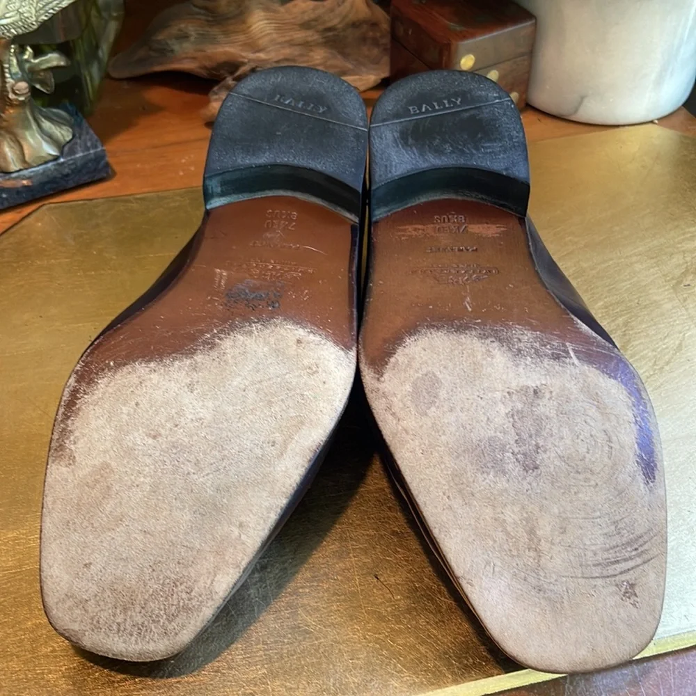 Bally Parawet Burgundy Leather Loafers